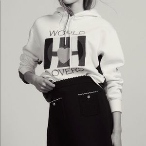 NWT Knitted Skirt with Jeweled Buttons